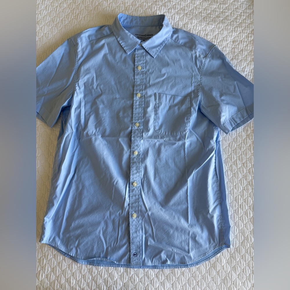 Vineyard Vines Blue Casual Button Down Shirt